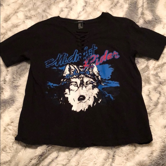 Forever 21 Tops - Forever 21 Black Midnight Rider T-Shirt